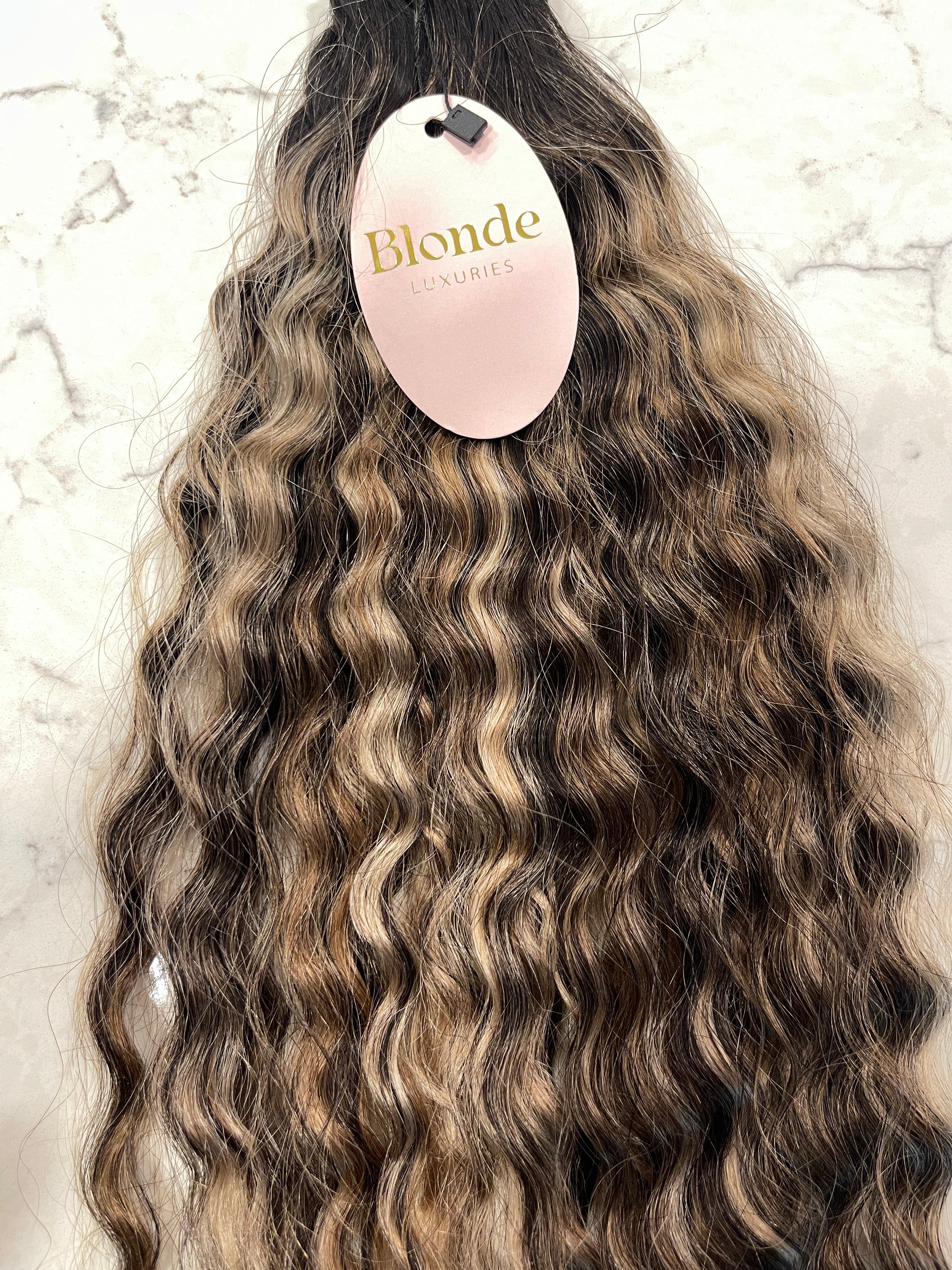 HD Lace Closure - Ash Honey Carmel (CURLY)