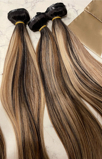 Ash Honey Carmel (Seamless Clip-Ins)