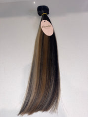 READY TO SHIP- Ash Honey Carmel (seamless clip-ins)